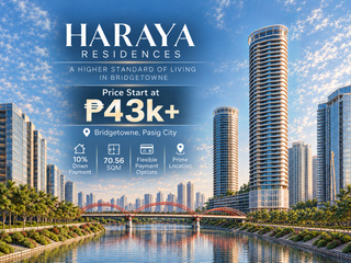 Pre-Selling Condo for Sale at Haraya Residences, Bridgetowne Pasig  | EXCLUSIVE September 2026 Promo, Up to 17% OFF!