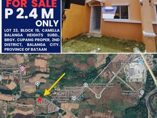 BANK-FORECLOSED Two-Storey Rowhouse in Camella Balanga Heights Subd. Balanga, Bataan