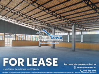 Warehouse for Lease in Balintawak, Quezon City