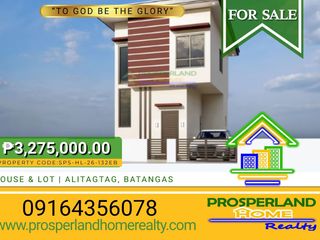 HOUSE & LOT FOR SALE ALITAGTAG, BATANGAS