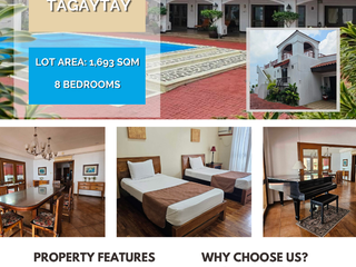 Villa for Sale in Tagaytay | 1,693 SQM Lot Area | 8 Bedrooms