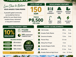 Residential Farm Lot for Sale in Amadeo, Cavite | DCV Heights | Near Town Proper | Tagaytay Cavite | Dagatan Amadeo Cavite