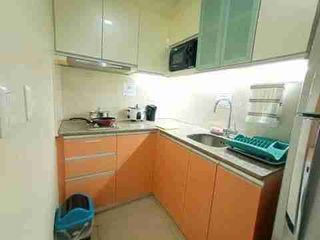 Move in Ready fully furnished 12th floor executive studio at Mactan NewTown with balcony and bathtub and free access to the beach.