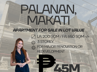 PALANAN, MAKATI APARTMENT FOR SALE IN LOT VALUE