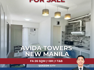 Fully Furnished Studio Unit at Avida Towers New Manila, Quezon City