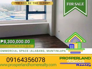FOR SALE: COMMERCIAL SPACE IN ALABANG, MUNTINLUPA