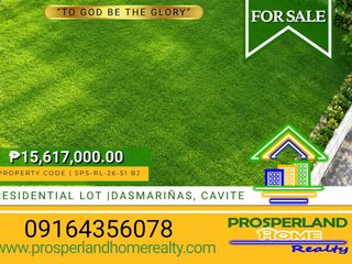 RESIDENTIAL LOT FOR SALE IN DASMARIÑAS, CAVITE