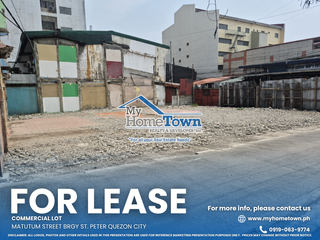 Commercial lot for lease in Del Monte Ave, Quezon City