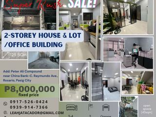 2-storey office / house and lot for sale in Peter Ali, Rosario, Pasig City