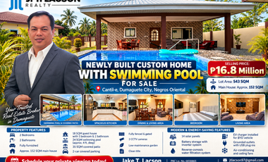 NEWLY BUILT CUSTOM HOME WITH SWIMMING POOL FOR SALE, DUMAGUETE CITY