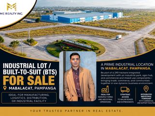 Industrial Lots for Sale in Mabalacat Pampanga Prime Location Built-to-Suit