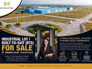 Industrial Lots for Sale in Mabalacat Pampanga Prime Location Built-to-Suit