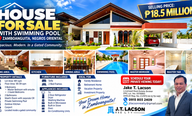 HOUSE FOR SALE WITH SWIMMING POOL | ZAMBOANGUITA, NEGROS ORIENTAL