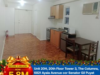 Studio Type Condo in The Columns Tower 3, Makati