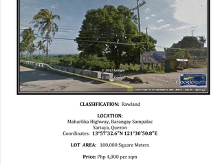 10 HECTARES RAW LAND FOR SALE IN SARIAYA QUEZON!