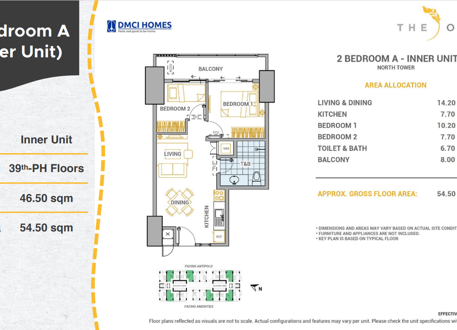 Condo For Sale in QC Metro Manila | The Oriana by DMCI Homes | with ...