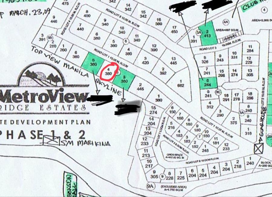 Lot for Sale in Metroview Ridge Estate, Antipolo