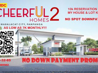 PRE SELLING house & lot SMDC in mabalacat NO SPOT DOWN as low as 7k monthly