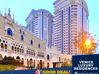 For Sale: Condo in Mckinley Hill, Taguig City at Venice Luxury Residences, Studio unit, 1BR, 3BR 📣BELOW MARKET VALUE! GOOD BUY!🔔