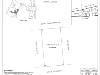 Alabang West Lot Backing Golf Course Residential Lot For Sale along Daang Hari